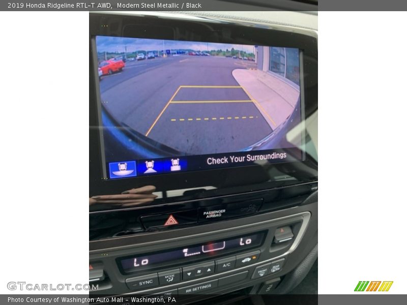 Modern Steel Metallic / Black 2019 Honda Ridgeline RTL-T AWD