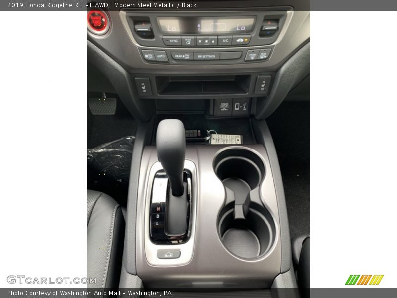 Modern Steel Metallic / Black 2019 Honda Ridgeline RTL-T AWD