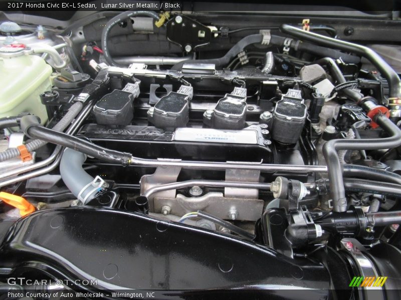 Lunar Silver Metallic / Black 2017 Honda Civic EX-L Sedan