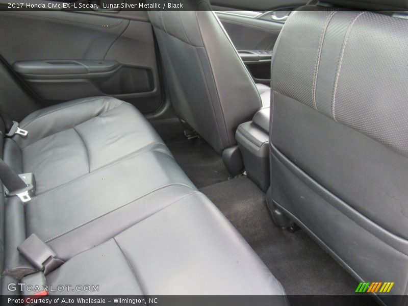 Lunar Silver Metallic / Black 2017 Honda Civic EX-L Sedan