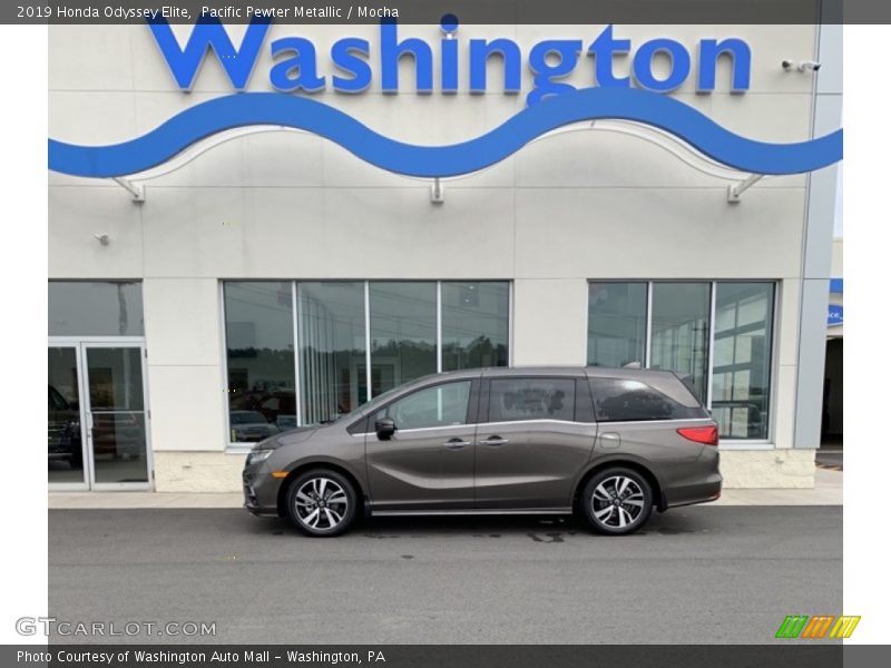 Pacific Pewter Metallic / Mocha 2019 Honda Odyssey Elite