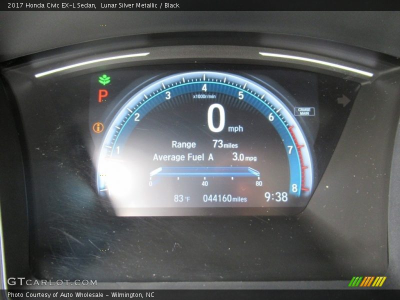 Lunar Silver Metallic / Black 2017 Honda Civic EX-L Sedan