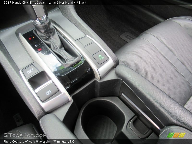 Lunar Silver Metallic / Black 2017 Honda Civic EX-L Sedan