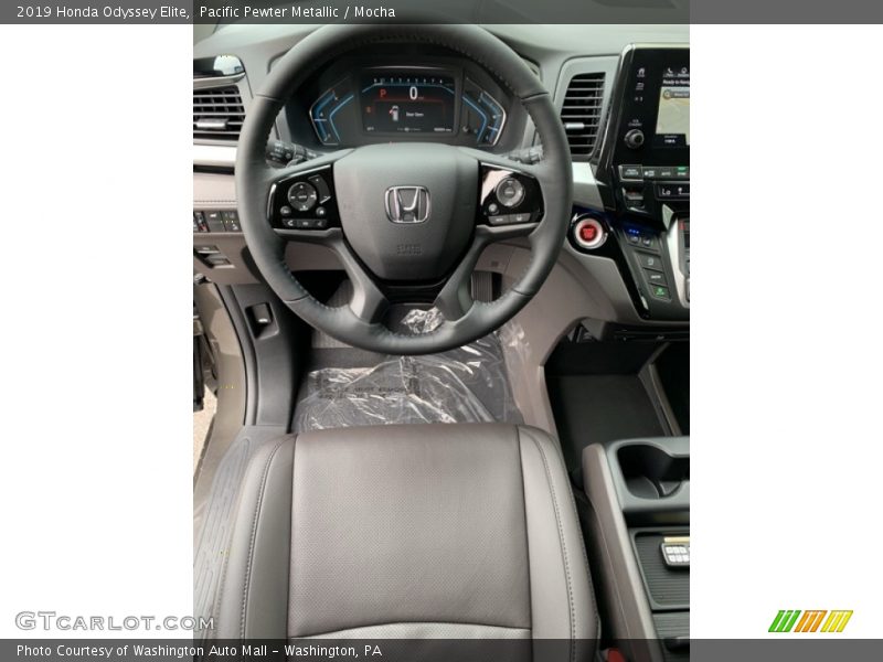 Pacific Pewter Metallic / Mocha 2019 Honda Odyssey Elite