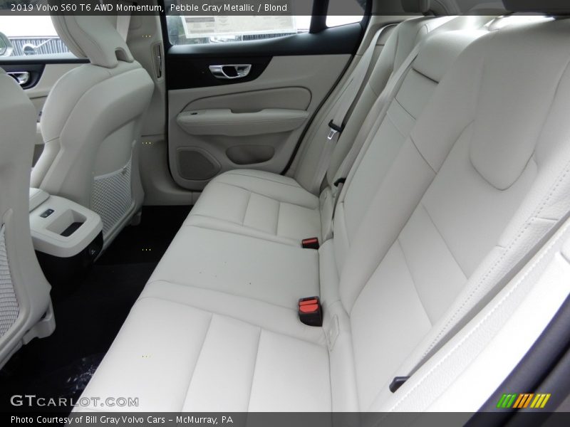 Rear Seat of 2019 S60 T6 AWD Momentum