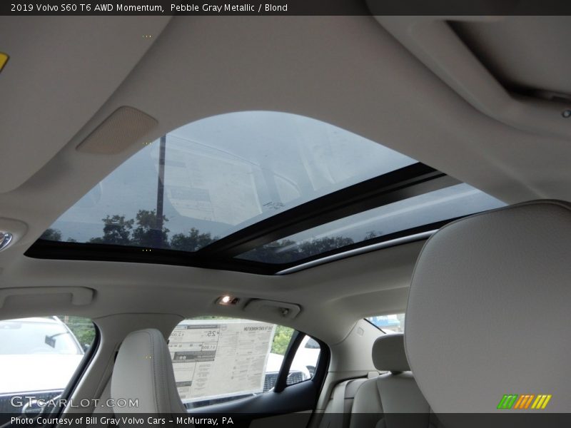 Sunroof of 2019 S60 T6 AWD Momentum