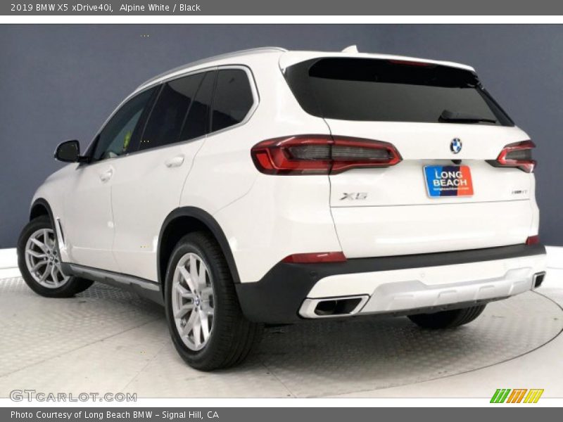 Alpine White / Black 2019 BMW X5 xDrive40i