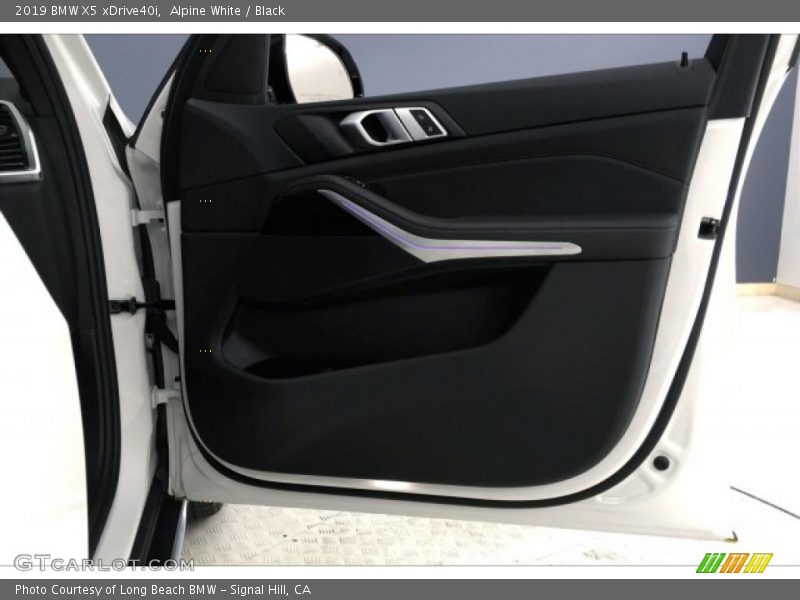 Alpine White / Black 2019 BMW X5 xDrive40i