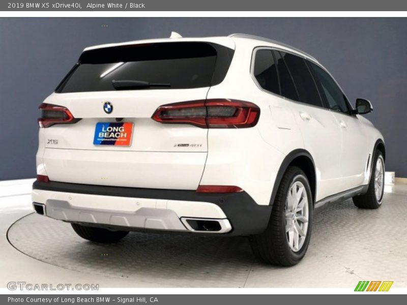 Alpine White / Black 2019 BMW X5 xDrive40i