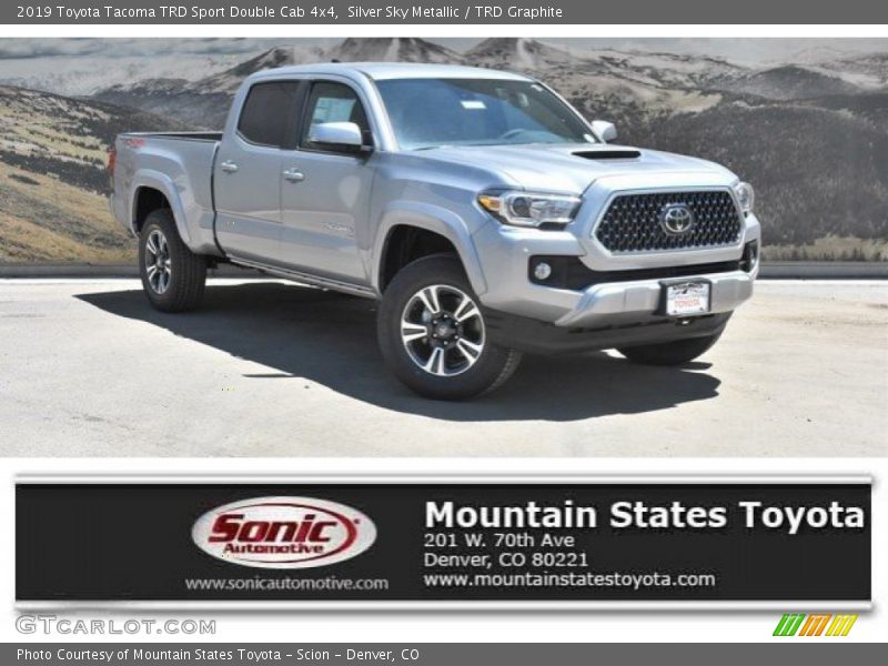 Silver Sky Metallic / TRD Graphite 2019 Toyota Tacoma TRD Sport Double Cab 4x4