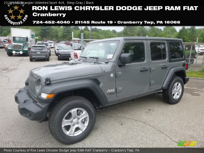 Sting-Gray / Black 2019 Jeep Wrangler Unlimited Sport 4x4