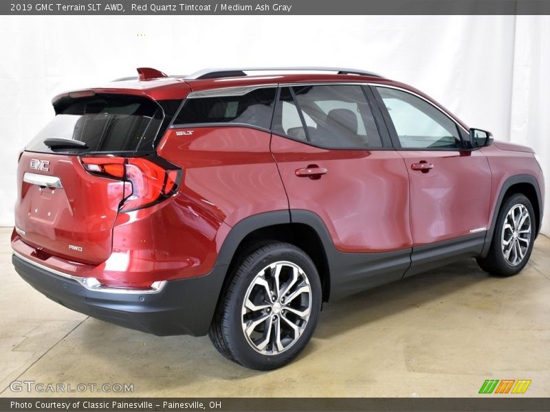 Red Quartz Tintcoat / Medium Ash Gray 2019 GMC Terrain SLT AWD
