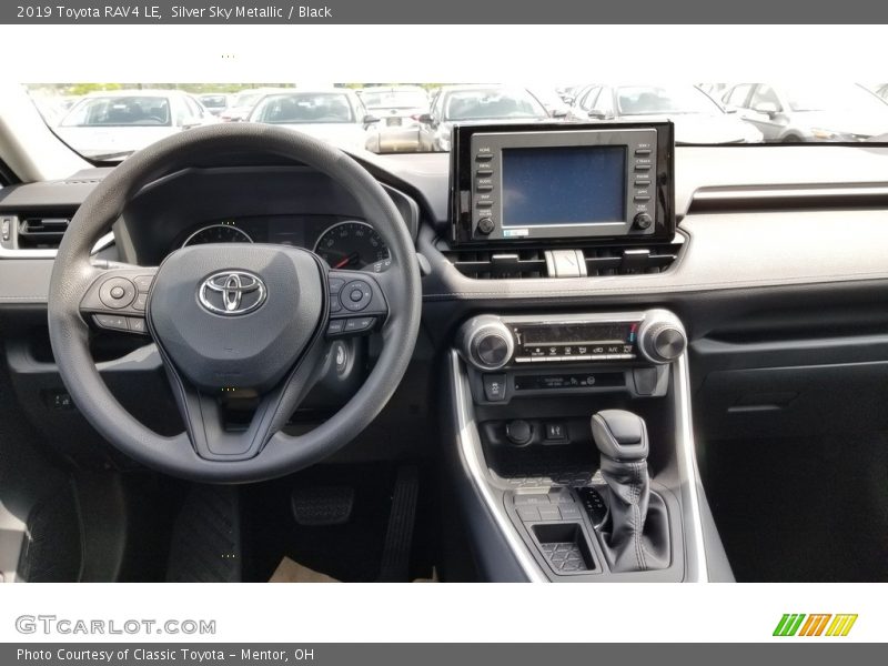 Silver Sky Metallic / Black 2019 Toyota RAV4 LE