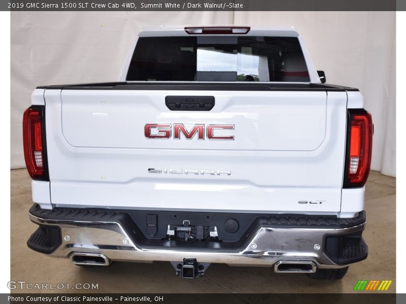 Summit White / Dark Walnut/­Slate 2019 GMC Sierra 1500 SLT Crew Cab 4WD