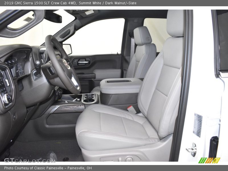 Summit White / Dark Walnut/­Slate 2019 GMC Sierra 1500 SLT Crew Cab 4WD