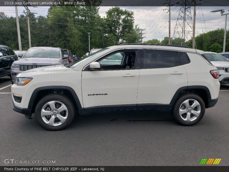 White / Black 2019 Jeep Compass Latitude 4x4