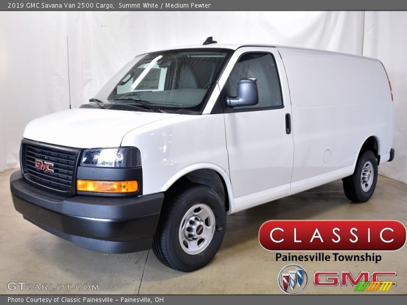 Summit White / Medium Pewter 2019 GMC Savana Van 2500 Cargo