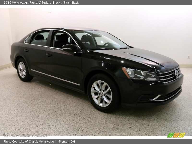 Black / Titan Black 2016 Volkswagen Passat S Sedan