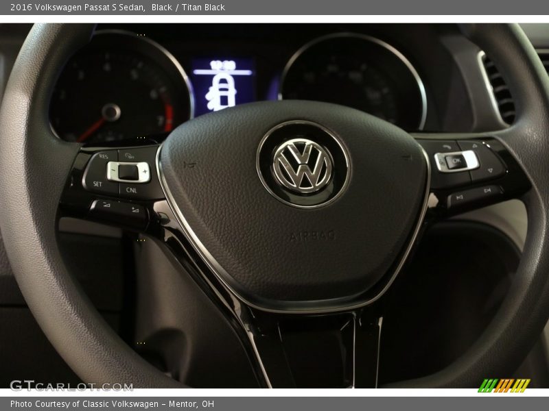 Black / Titan Black 2016 Volkswagen Passat S Sedan