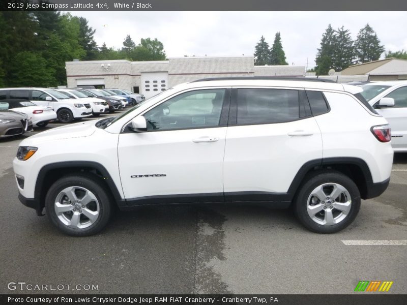 White / Black 2019 Jeep Compass Latitude 4x4
