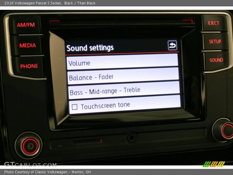 Black / Titan Black 2016 Volkswagen Passat S Sedan
