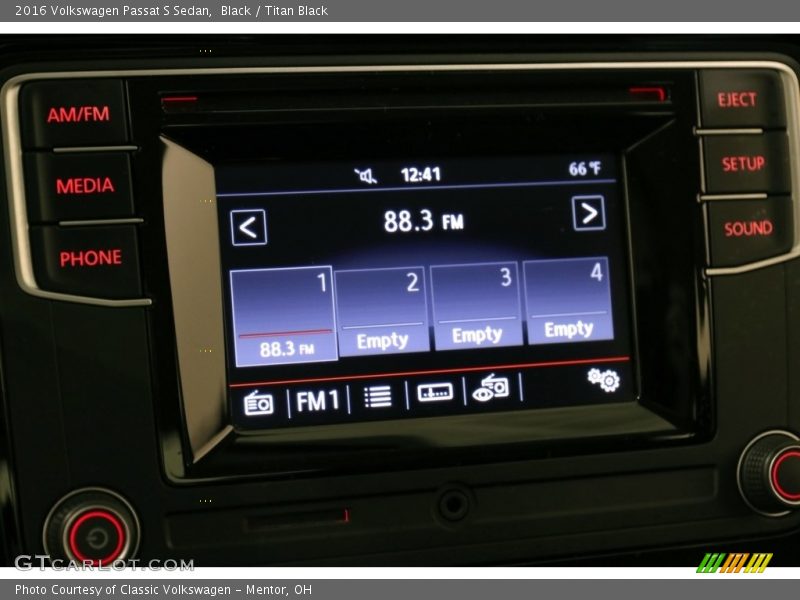 Black / Titan Black 2016 Volkswagen Passat S Sedan