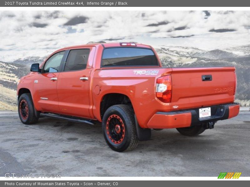 Inferno Orange / Black 2017 Toyota Tundra Limited CrewMax 4x4