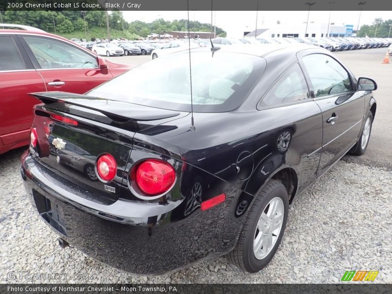 Black / Gray 2009 Chevrolet Cobalt LS Coupe