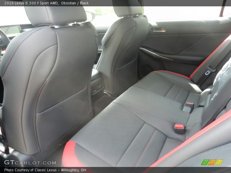 Rear Seat of 2019 IS 300 F Sport AWD