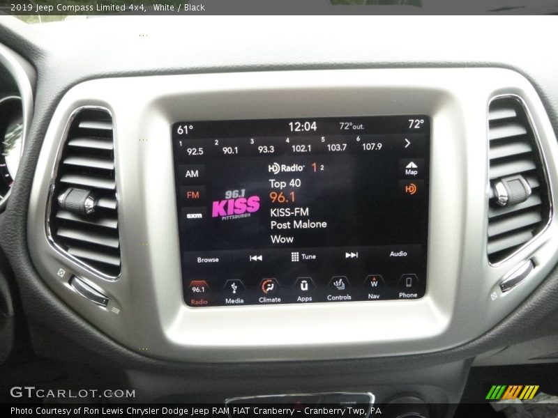 White / Black 2019 Jeep Compass Limited 4x4