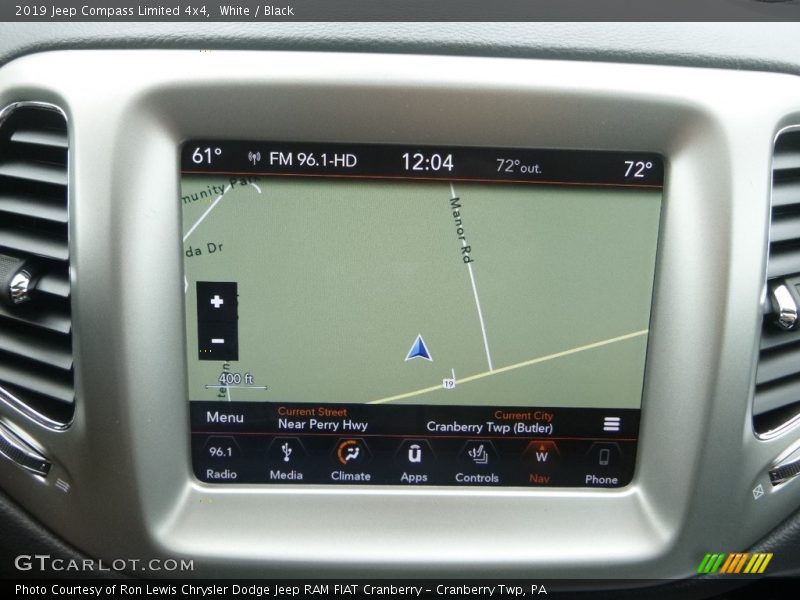 White / Black 2019 Jeep Compass Limited 4x4