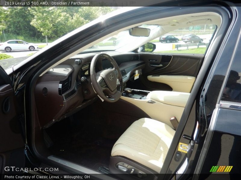Front Seat of 2019 LS 500 AWD