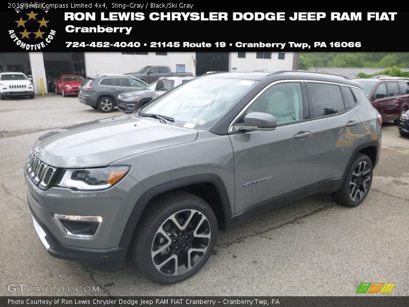 Sting-Gray / Black/Ski Gray 2019 Jeep Compass Limited 4x4