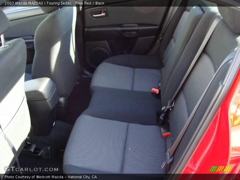 True Red / Black 2007 Mazda MAZDA3 i Touring Sedan