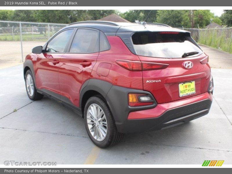 Pulse Red / Black 2019 Hyundai Kona SEL