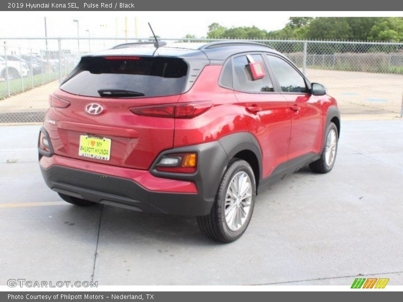 Pulse Red / Black 2019 Hyundai Kona SEL