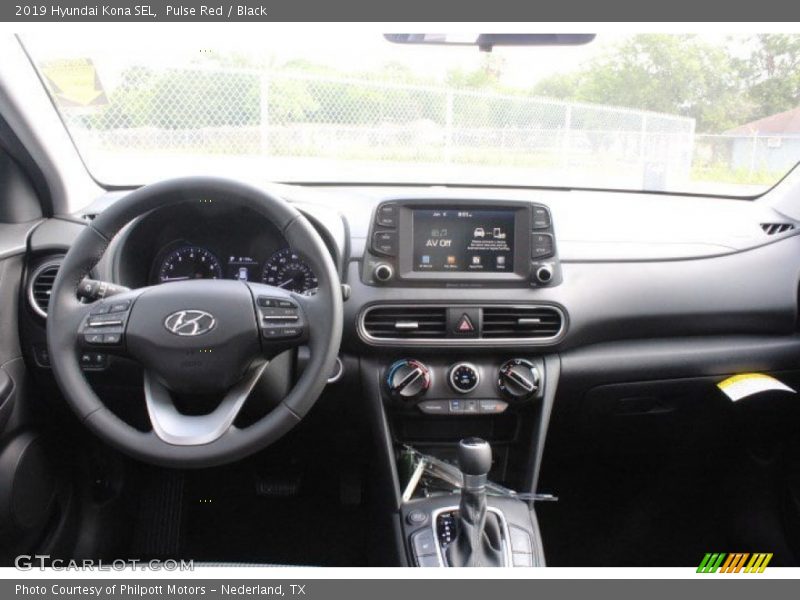Pulse Red / Black 2019 Hyundai Kona SEL