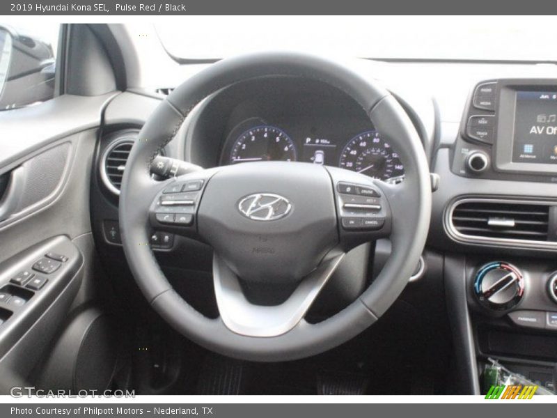 Pulse Red / Black 2019 Hyundai Kona SEL