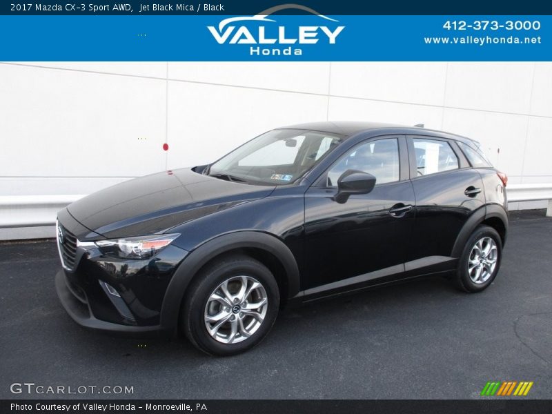 Jet Black Mica / Black 2017 Mazda CX-3 Sport AWD