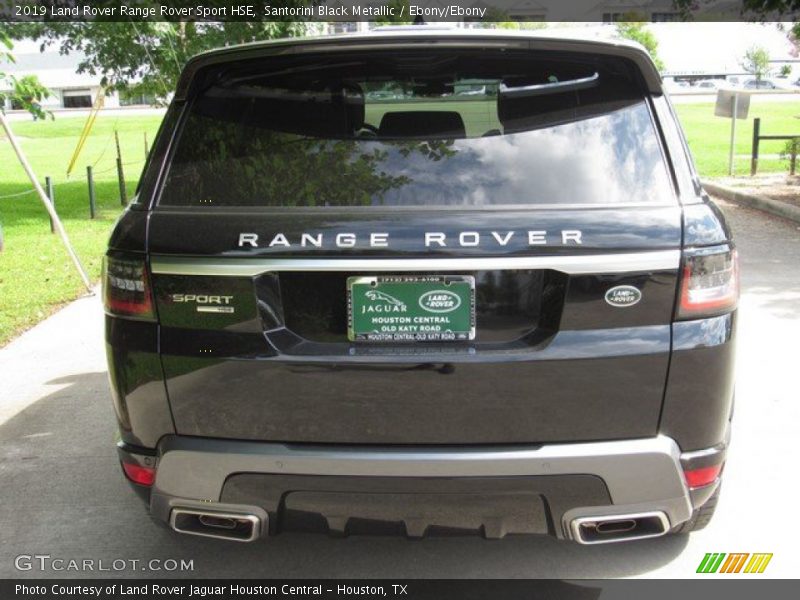 Santorini Black Metallic / Ebony/Ebony 2019 Land Rover Range Rover Sport HSE