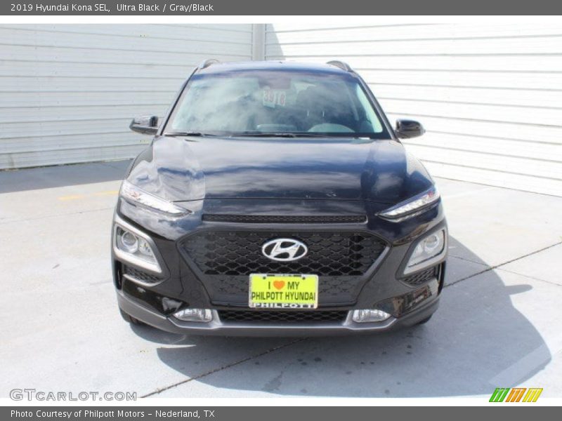 Ultra Black / Gray/Black 2019 Hyundai Kona SEL