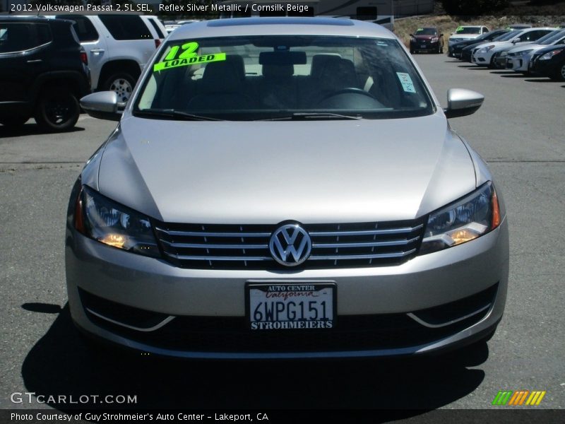Reflex Silver Metallic / Cornsilk Beige 2012 Volkswagen Passat 2.5L SEL