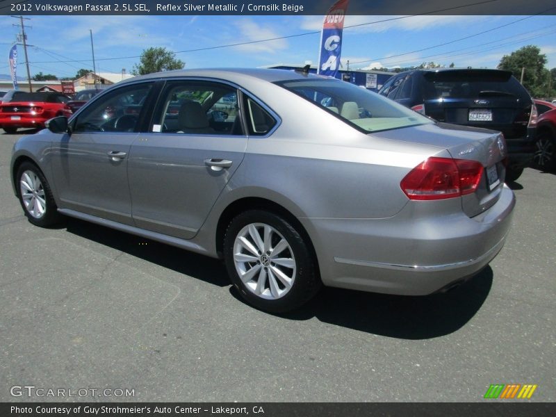 Reflex Silver Metallic / Cornsilk Beige 2012 Volkswagen Passat 2.5L SEL