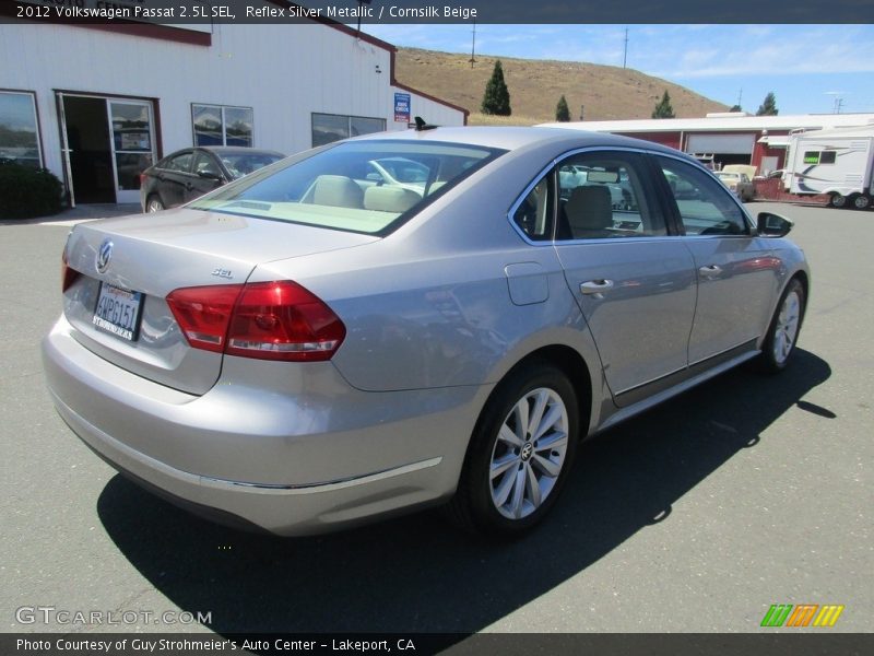 Reflex Silver Metallic / Cornsilk Beige 2012 Volkswagen Passat 2.5L SEL