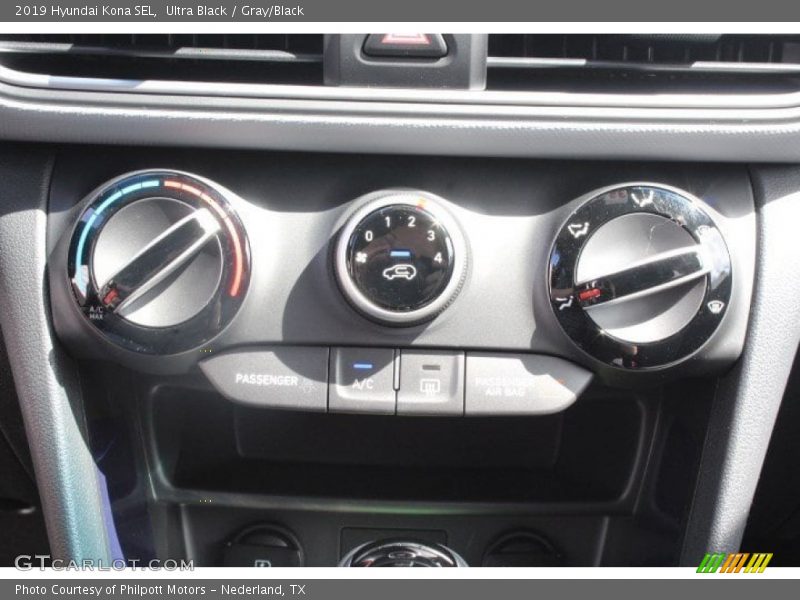 Ultra Black / Gray/Black 2019 Hyundai Kona SEL