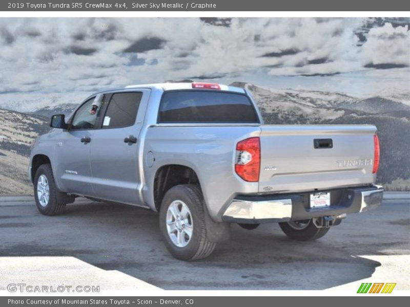 Silver Sky Metallic / Graphite 2019 Toyota Tundra SR5 CrewMax 4x4