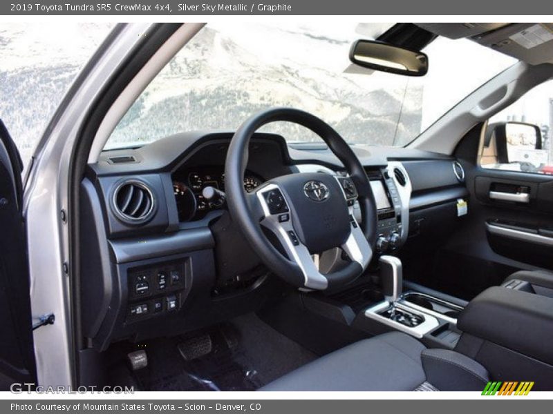 Silver Sky Metallic / Graphite 2019 Toyota Tundra SR5 CrewMax 4x4