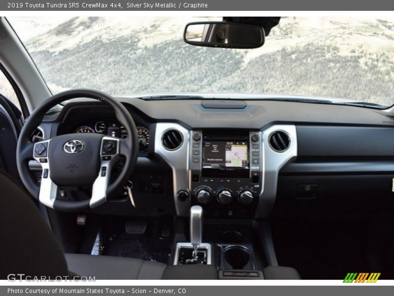Silver Sky Metallic / Graphite 2019 Toyota Tundra SR5 CrewMax 4x4