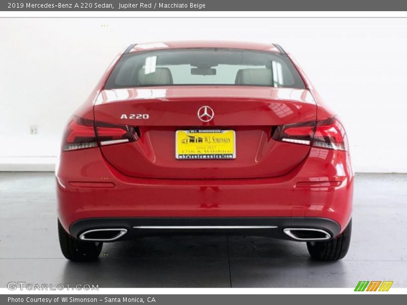 Jupiter Red / Macchiato Beige 2019 Mercedes-Benz A 220 Sedan