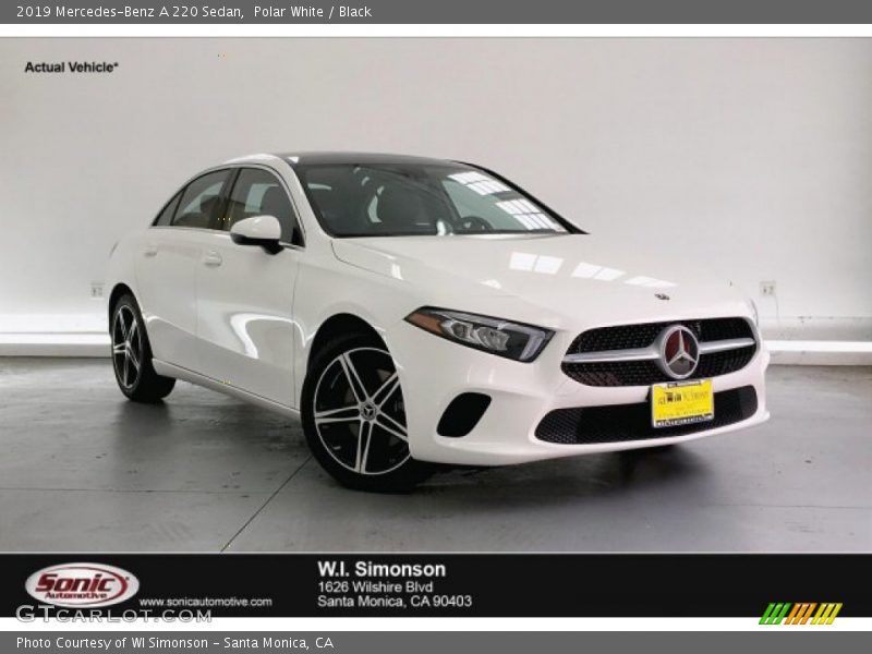 Polar White / Black 2019 Mercedes-Benz A 220 Sedan